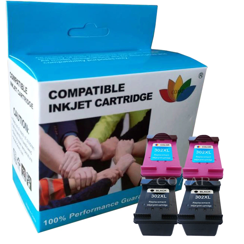 Compatible hp 302 XL F6U68AE F6U67AE Refilled ink cartridge for HP Officejet 3800 3830 3831 3833 3834 4650 4654 3833 3834 3835