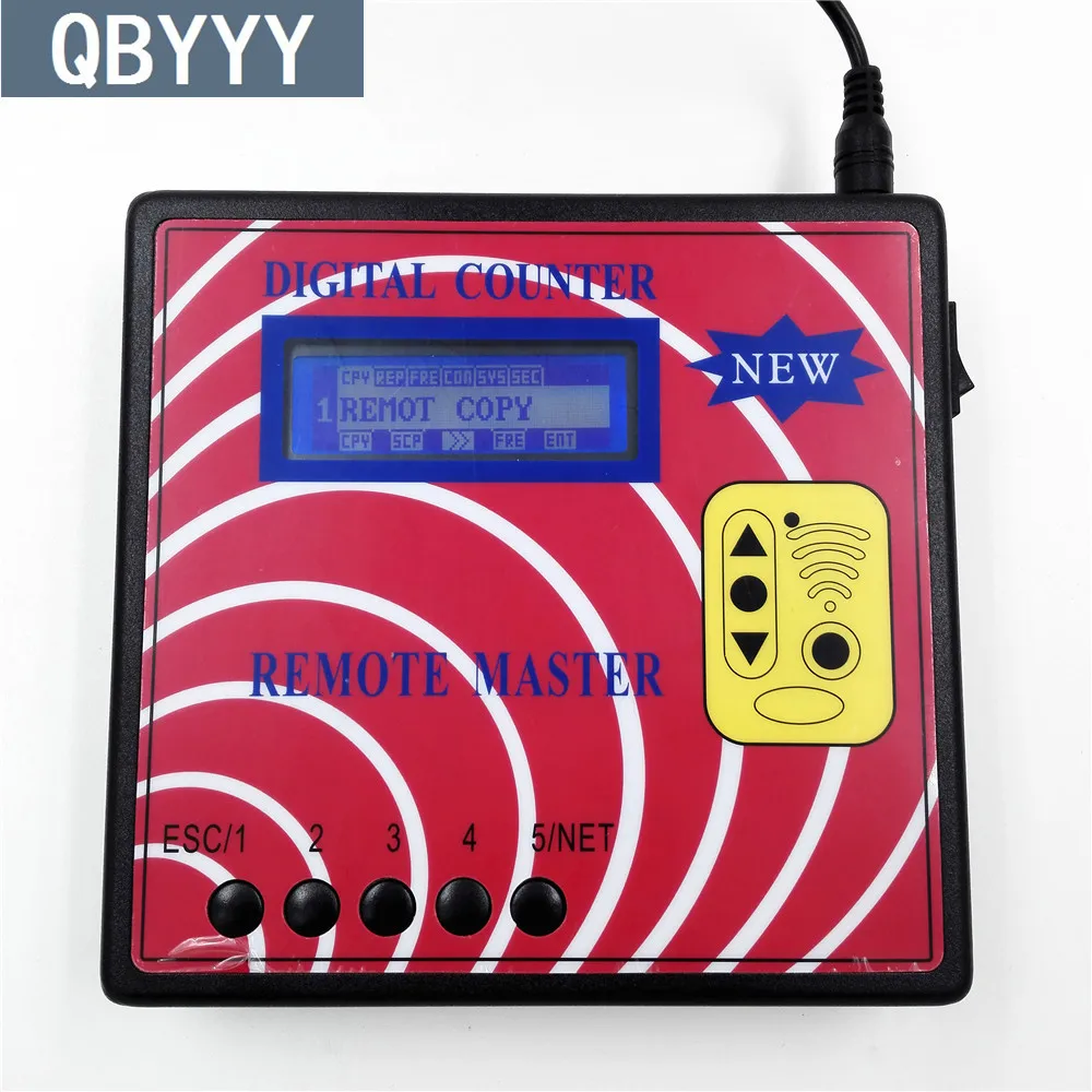 QBYYY Digital Counter Frequency Tester,Fixed/Rolling Auto Remote Copier/Master,Regenerate RF Remote Controller,Key Programmer