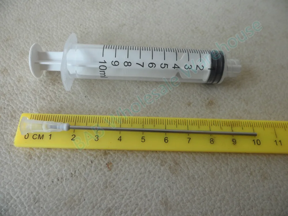 10ml/10cc Luer Lock dispensing Syringes with 16G Blunt Tip Fill Needles 10cm long blunt syringe dispensing needles 5 pcs/lot