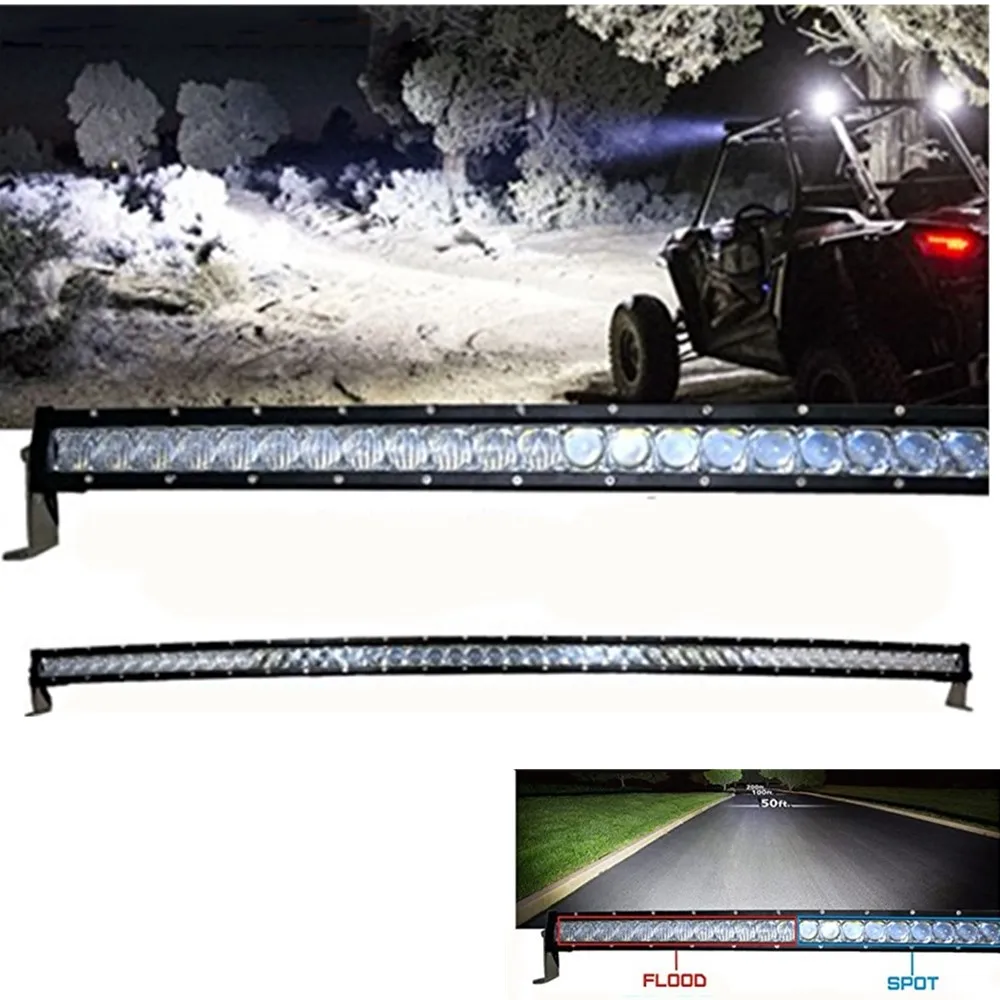 

Car 5D 120W 150W 180W 200W 250W Projector Single Row Led Light Bar offraod Curved for 4X4 Ford offraod vehicle 12V 24V Work Lamp