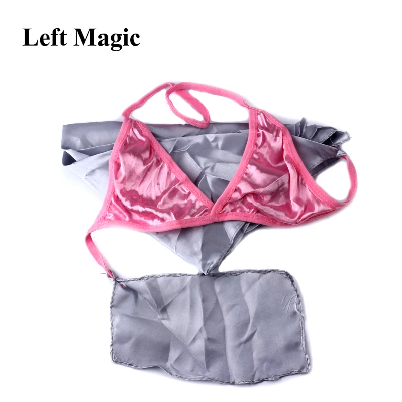 Baffling Bra Silk Scarf Underwear Brassiere Magic Tricks scarf silk to panty Stage Props Accessories Gimmick Comedy G8017