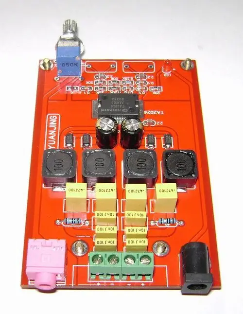 TA2024 digital amplifier board /Low-power Class-T amplifier board (15W*2)