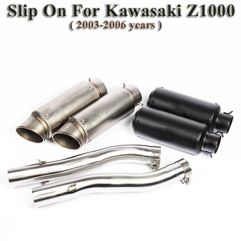 

Slip On For Kawasaki Z1000 Z1000SX 2003 2004 2006 2005 Motorcycle SC Exhaust Escape GP Racing Modified Muffler Middle Link Pipe