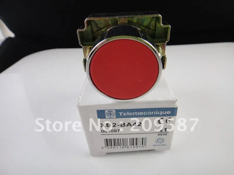 1 NC XB2-BA42 Momentary Red Flush Pushbutton N/C