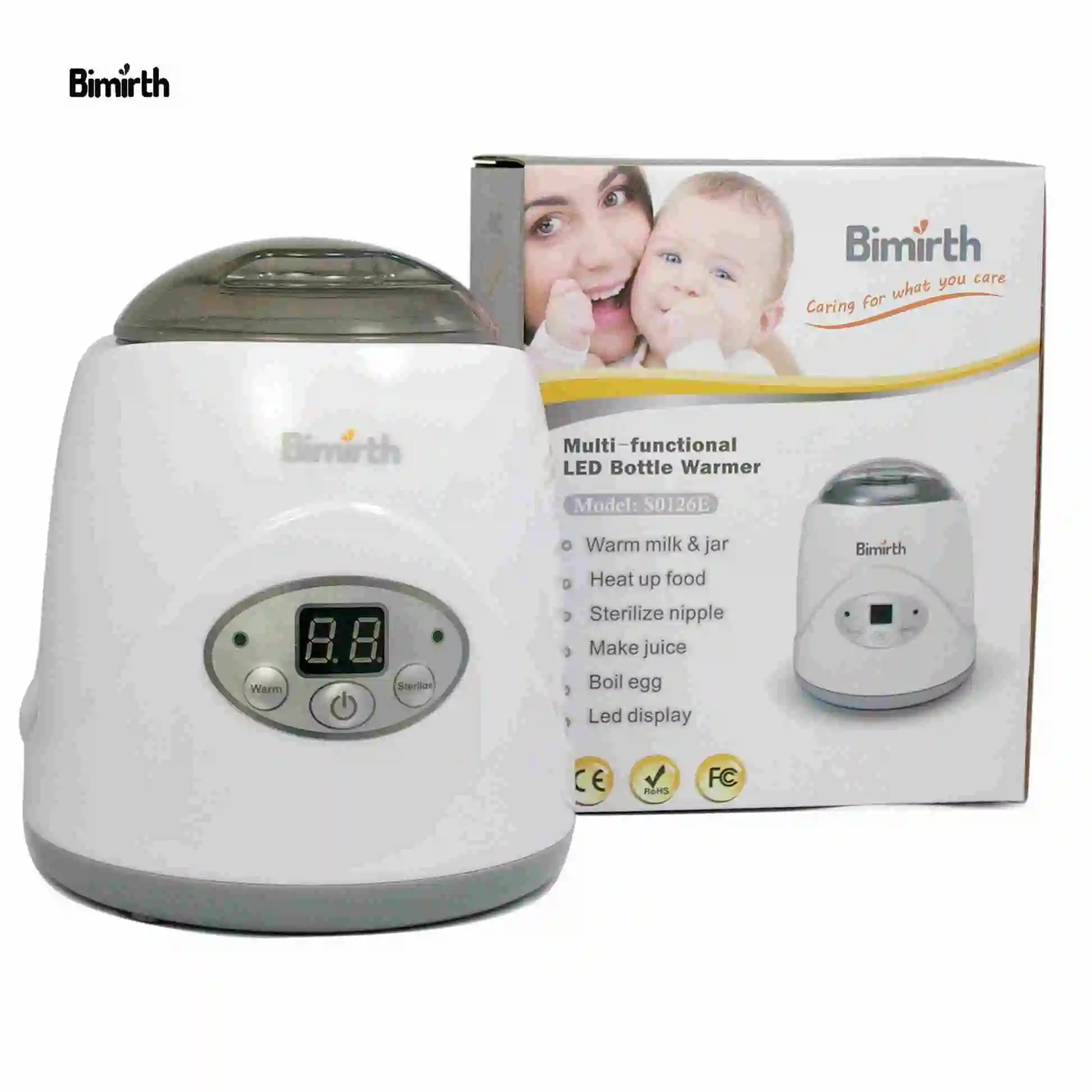 Bimirth Safe BPA-Free Constant Heating Multifunctional Practical Milk Heater Portable Baby Bottle Warmer Esterilizador