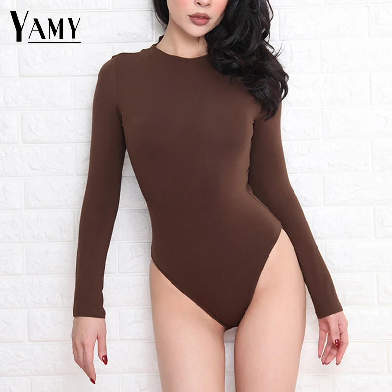 

Rompers Womens Jumpsuit Sexy Skinny Bodysuits Jumpsuits 2022 Chic Long Sleeve Bodysuits Streetwear Female Playsuits