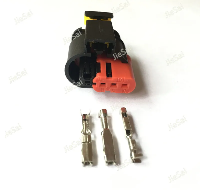 3 Pin Waterproof Automotive Wire Connector Sealed Sensor Fuel/Diesel Injector Ignition coil Connector AMP Tyco 284425-1