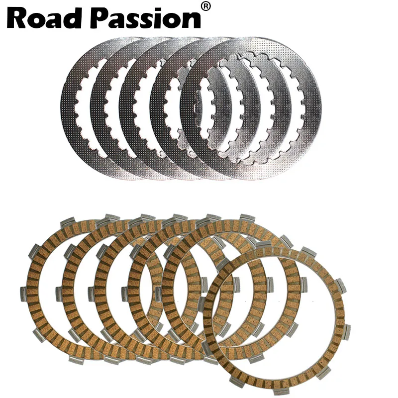 Road Passion Motorcycle Clutch Friction & Steel Plates Kit For HONDA CBR400 NC29 CBR29 CBR 400 NC 29