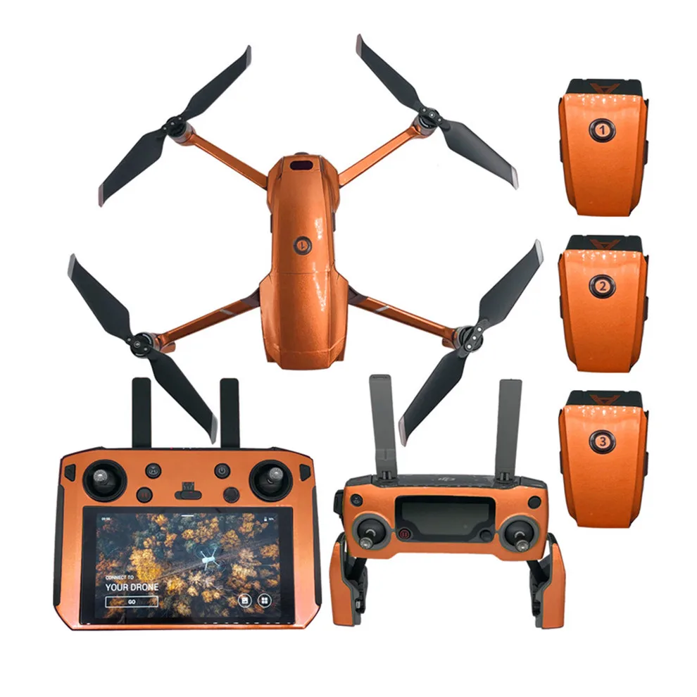 กันน้ำเรืองแสงสติกเกอร์ผิวสติกเกอร์สำหรับ DJI Mavic 2 Pro/ซูม Drone Body 3 M สติกเกอร์สำหรับ DJI smart Controller Skin