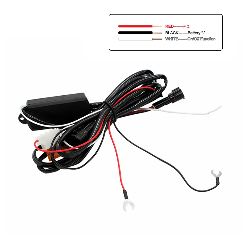 SUNKIA Car External Lights High Power DRL Daytime Running Light Fog Driving Day Lamp with On/Off Fucnction 100% Waterproof