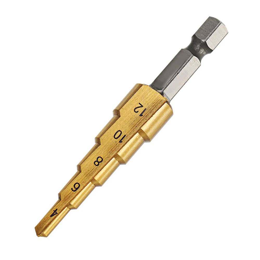 WENXING 3Pcs HSS punta da trapano in titanio 4-12 3-12 4-20 utensili elettrici per perforazione metallo acciaio ad alta velocità foro per legno trapano a cono