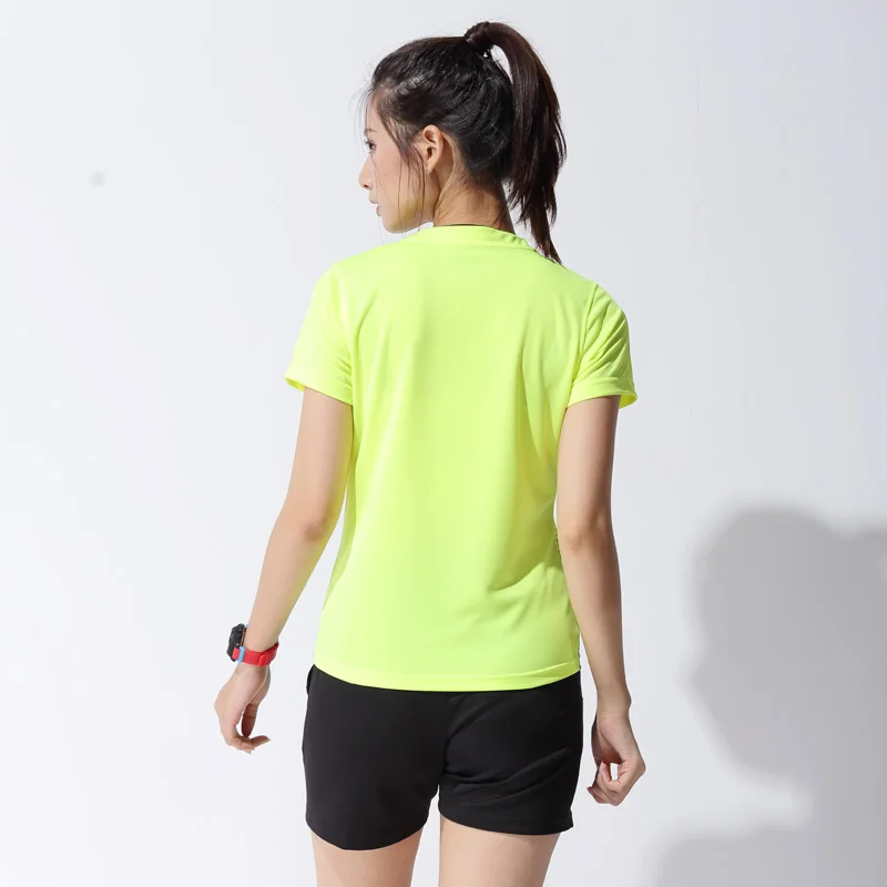 Conjunto de camisetas de tenis de mesa para hombre y mujer, traje de entrenamiento de bádminton, jersey y pantalones cortos, ropa para correr de manga corta, estilo vacío