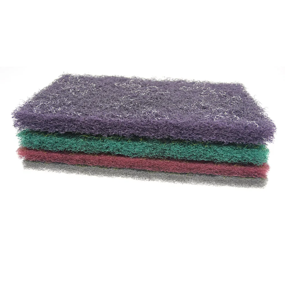 4 pcs Very Coarse to Fine Non-woven Cleaning Pads for Kitchen Hardware