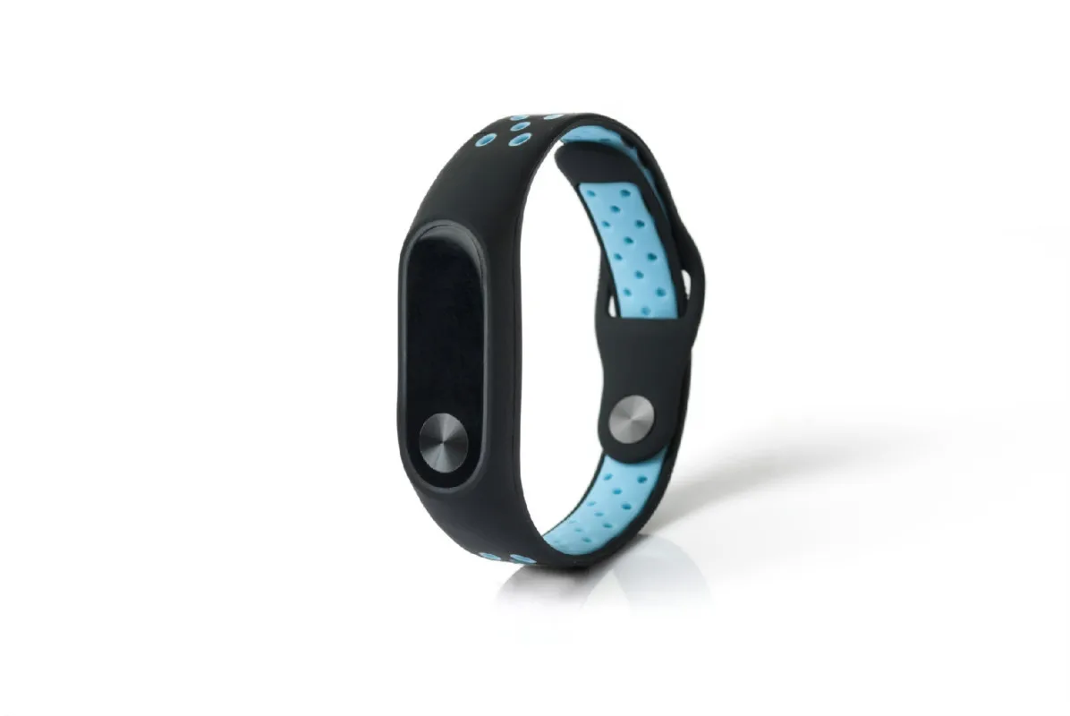 新カラフルなシリコーンリストストラップブレスレットダブルカラー交換用オリジナルmiband 2 xiaomi miバンド2リストバンド