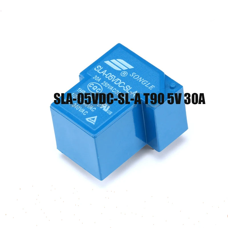 Free shipping 10pc Original SLA-05VDC-SL-A T90 5V 30A 4pin DC Power Relay PCB Type