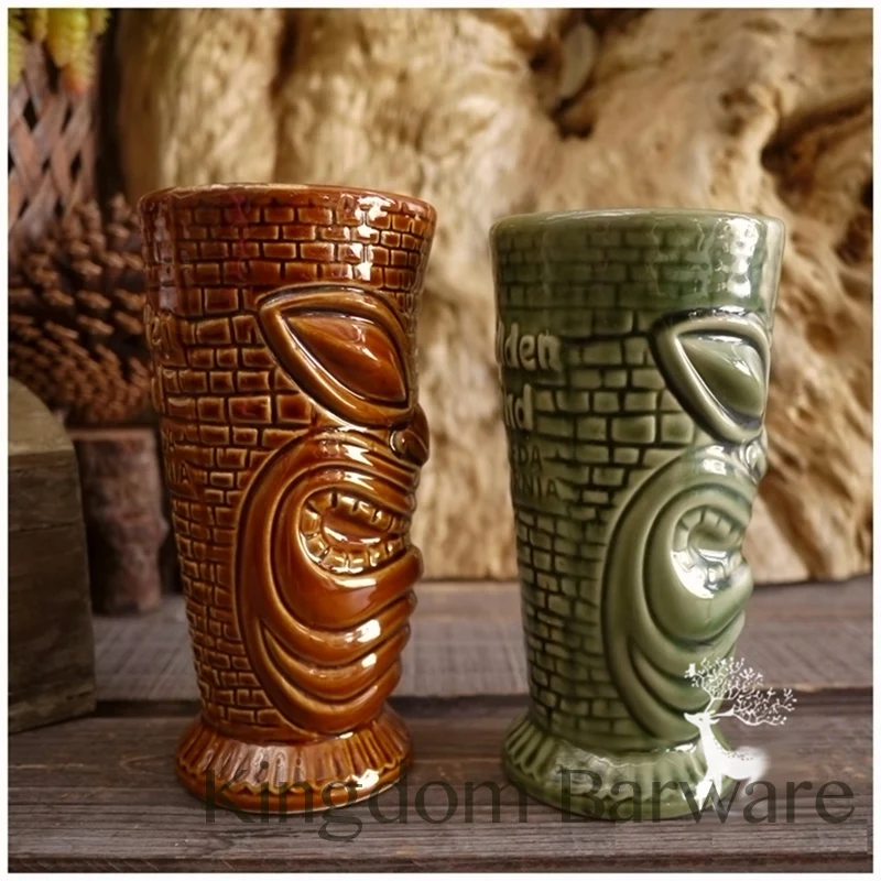 Hawaii Tiki Mugs Cocktail Cup Beer Beverage Mug Wine Mug Ceramic Forbidden Island Mug