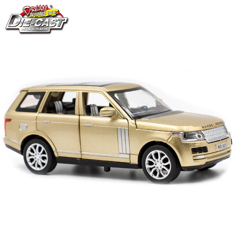 15CM Length Diecast Metal Car, 1:32 Scale Model, Boys/Kids Toys With 6 Openable Doors/Pull Back Function/Music/Gift Box