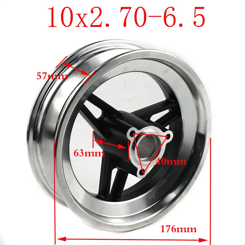 High quality  10 x 2.70-6.5   Wheel Hub for Balancing 2-wheel Scooter Electric   Inch Unicycle Hoverboard*2.70-6.5