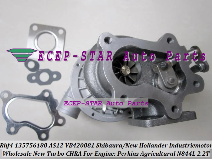 Turbocompresor RHF4 VB420081 13575-6180 AS12 Turbo para nuevo Hollander para SHIBAURA Industriemotor para Perkin s N844L N844L-T 2,2 T