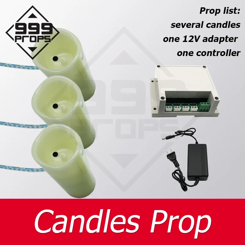 Blow Candle Prop Escape Room Prop Blow Candle in order to open mag lock Escape The Room mechanism devices 999PROPS