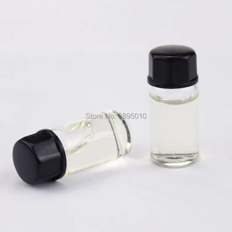 3ML Mini Glass Portable Sample Essential Oil Empty Bottle & Travel Case For Perfume F612