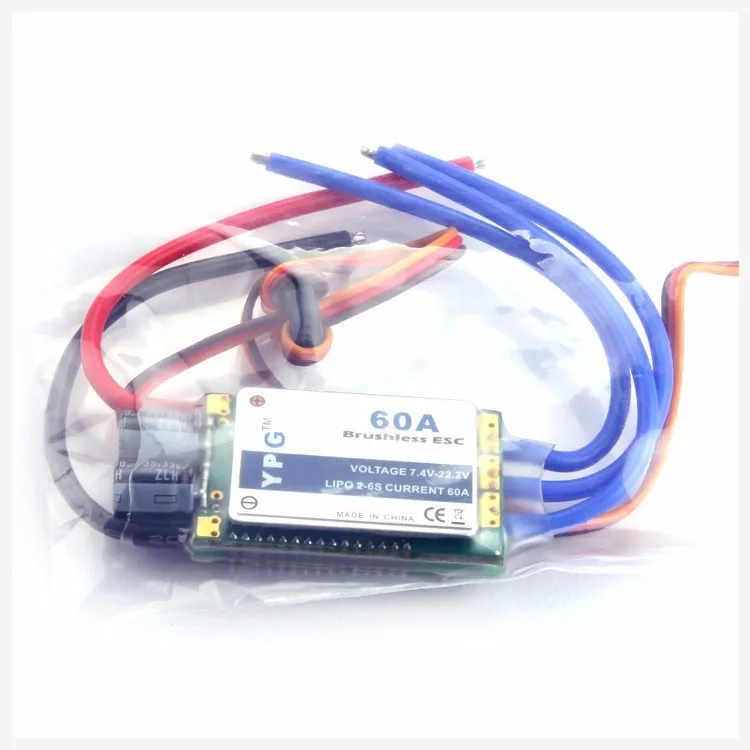 YPG 60A ESC Borstelloze Snelheidsregelaar 2 ~ 6 S SBEC Voor RC 450-450L 480 Helikopter Vliegtuig rc vliegtuig