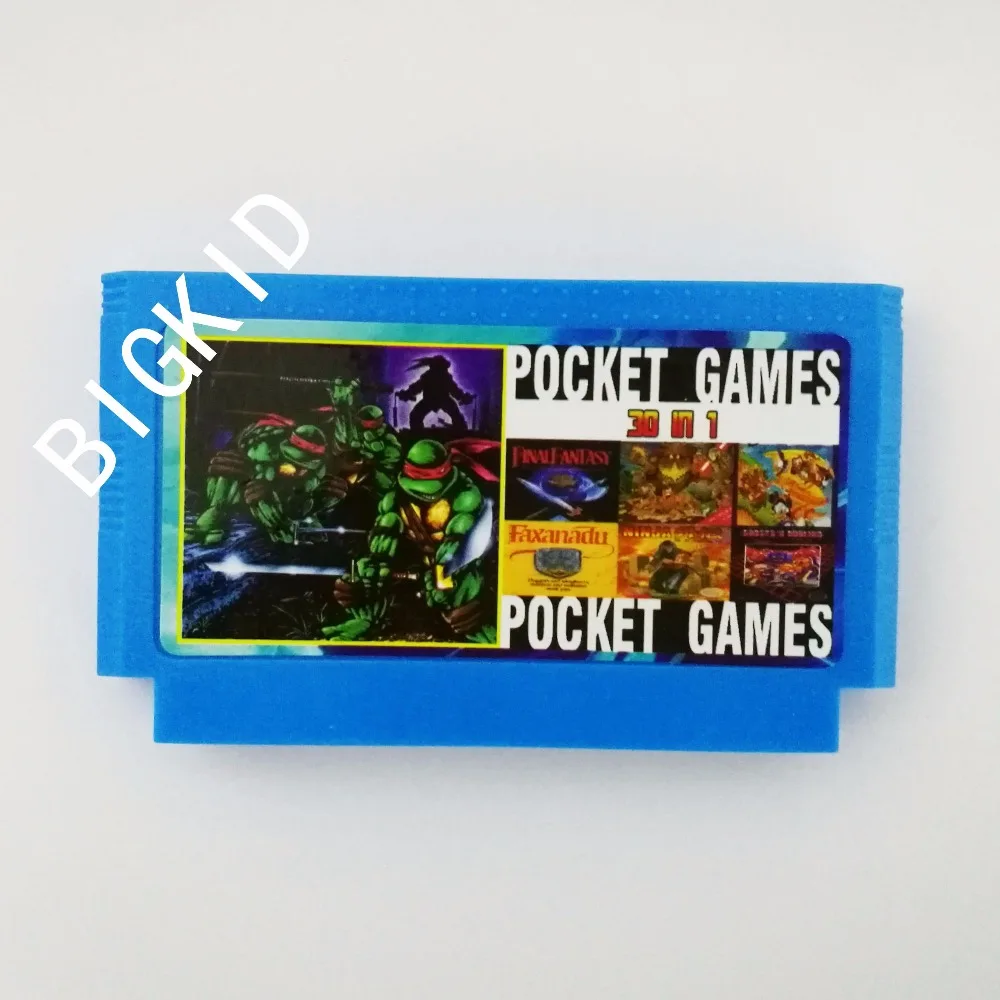 30 in 1 No repeat 8 bit FC60Pins Game Cartridge