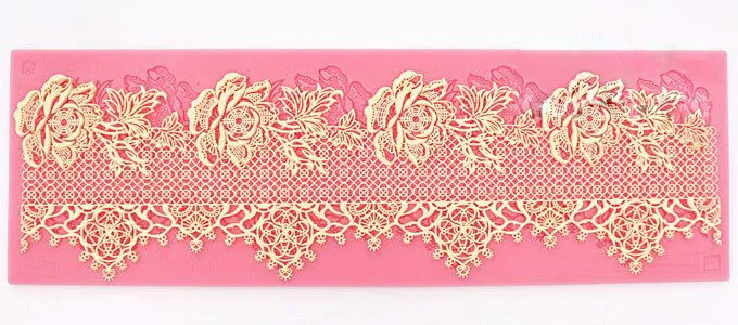 Silicone Mold Fondant Cake Decorating Tools Silicone Chocolate Mold Lace Mold Styling Tools Large Size Silicone Mat H213