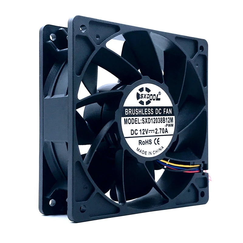 

BTC BCH ZEC Miner Fan 12cm 6000RPM Cooling Fan For Innosilicon A9 A8 Antminer S9 S9K L3 X3 Z11 Z9 B7 T9 T15 S11 S15 S17 T17 S9SE