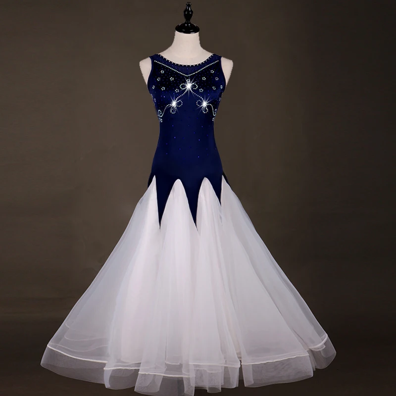 

2019 New Costume Sale Ballroom Dance Skirts Newest Design Woman Modern Waltz Tango Dress/standard Competition Dress MQ033