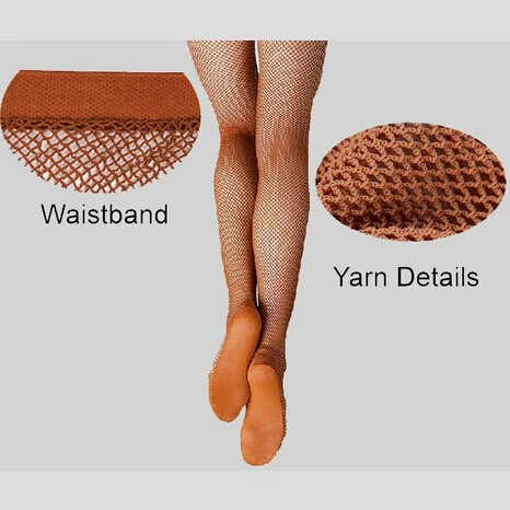 Hot Sale Wholesale Discount Thick Hard Mesh Joined Yarn Stretch Professional Ballroom Latin Fishnet Dance Tights