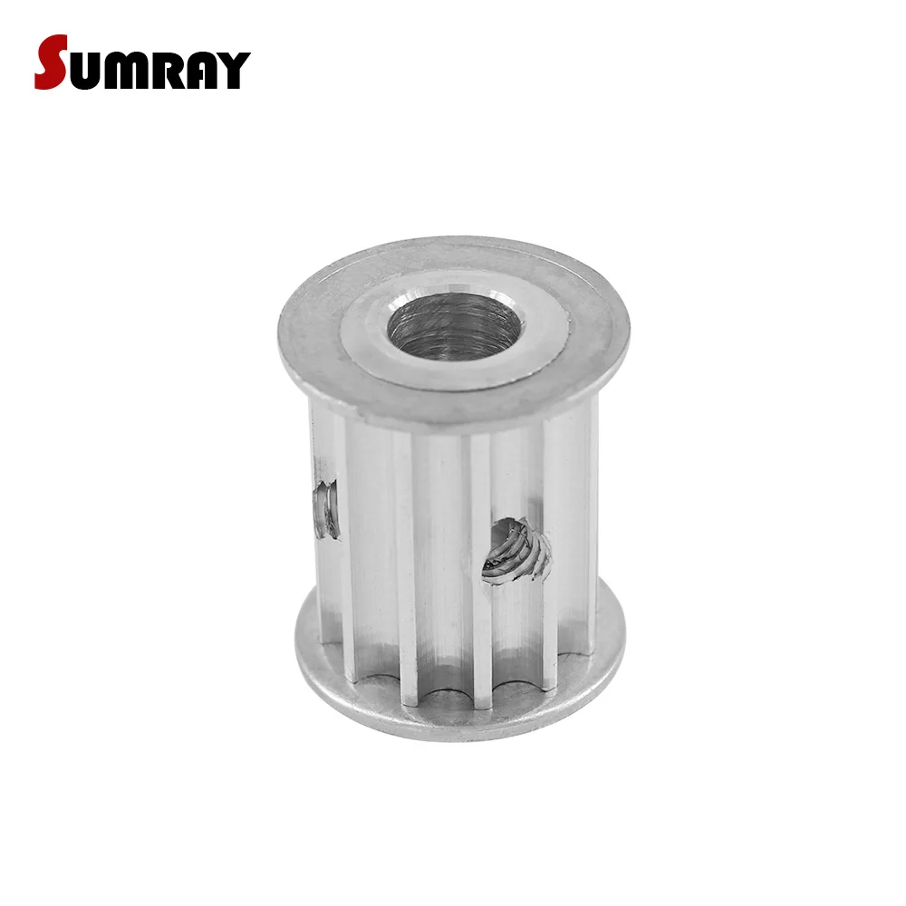 2pcs 5M 10T Transmission Pulley 5/6/6.35mm Inner Bore 16/21mm Width Tooth Belt Pulley for Engraving Machine