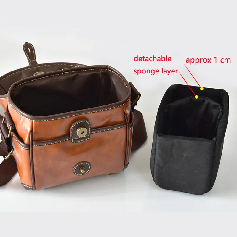 portable Camera Bag Pouch For Canon EOS R RP R5 R6 R7 R8 R10 R50 M50 M100 M5 M6 M10 SX60 SX70 SX540 200D KISS M PU Leather Case