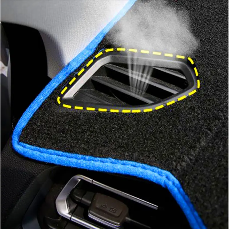 2 Layers Car Inner Dashboard Cover Dashmat Pad Carpet Sun Shade For Land Rover LR2 Freelander 2 2007- 2013 2014 Left Hand Drive