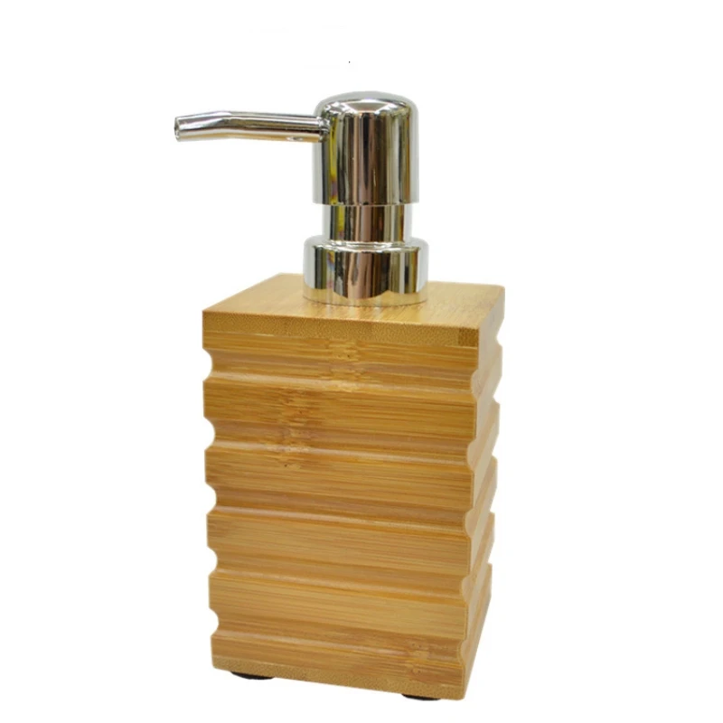 DONYUMMYJO 250ml Creative Fashion Green Bamboo Soap Dispenser Liquid Soap Bottle