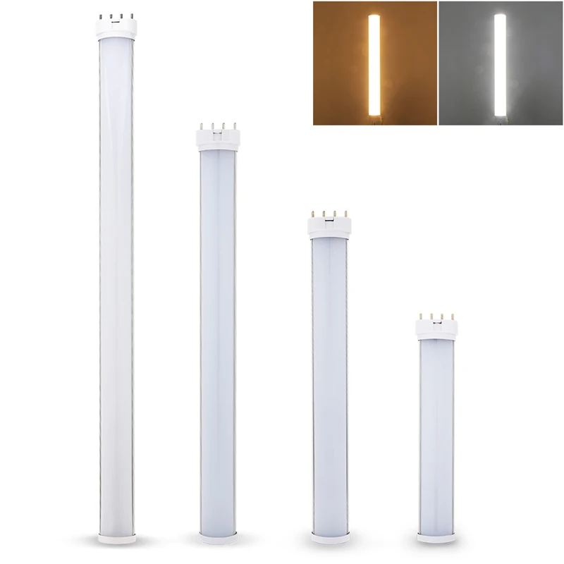 10Pcs Dimmable 2G11 LED Tube Light LED Bar 12W 15W 18W 25W 30W SMD2835 Diffused Cover AC 110-220V 2G11 Tube Lamp Replace Halogen