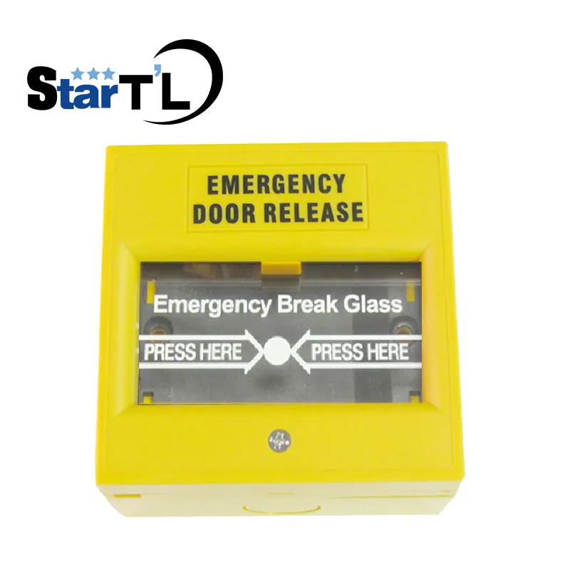 Emergency Break Glass Fire Alarm Emergency Door Release Emergency Exit Button Red Yellow White Green