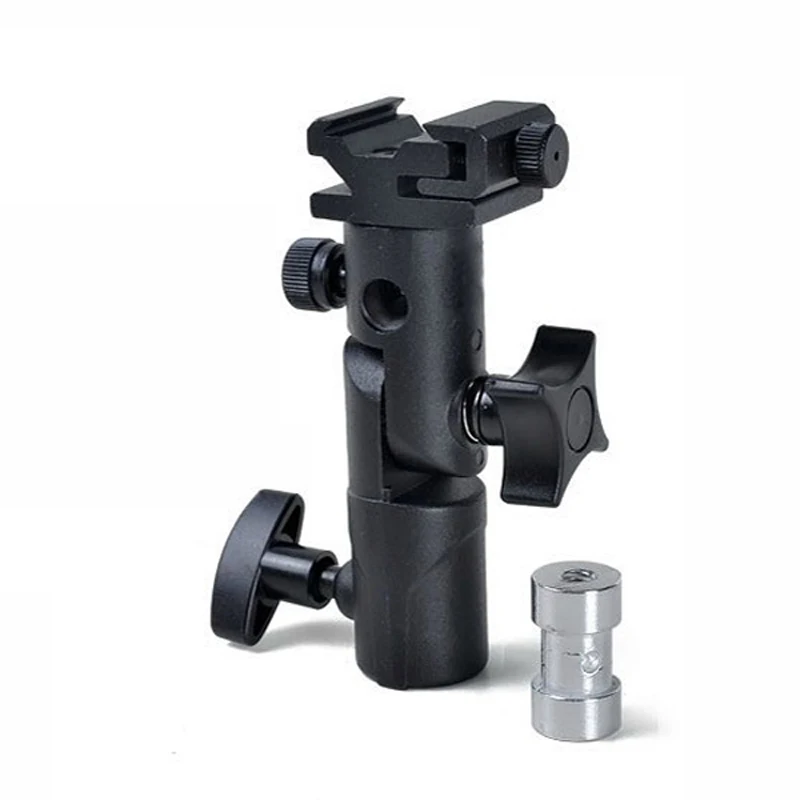 

5pcs/lot Universal E Type Metal Flash Shoe Bracket Swivel Umbrella Tripod Holder Light Stand Mount