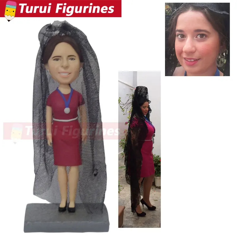 Images of photo to bobblehead heads creator woman in red fashion gown figurines bobblehead Rowan atkinson bobblehead figurines