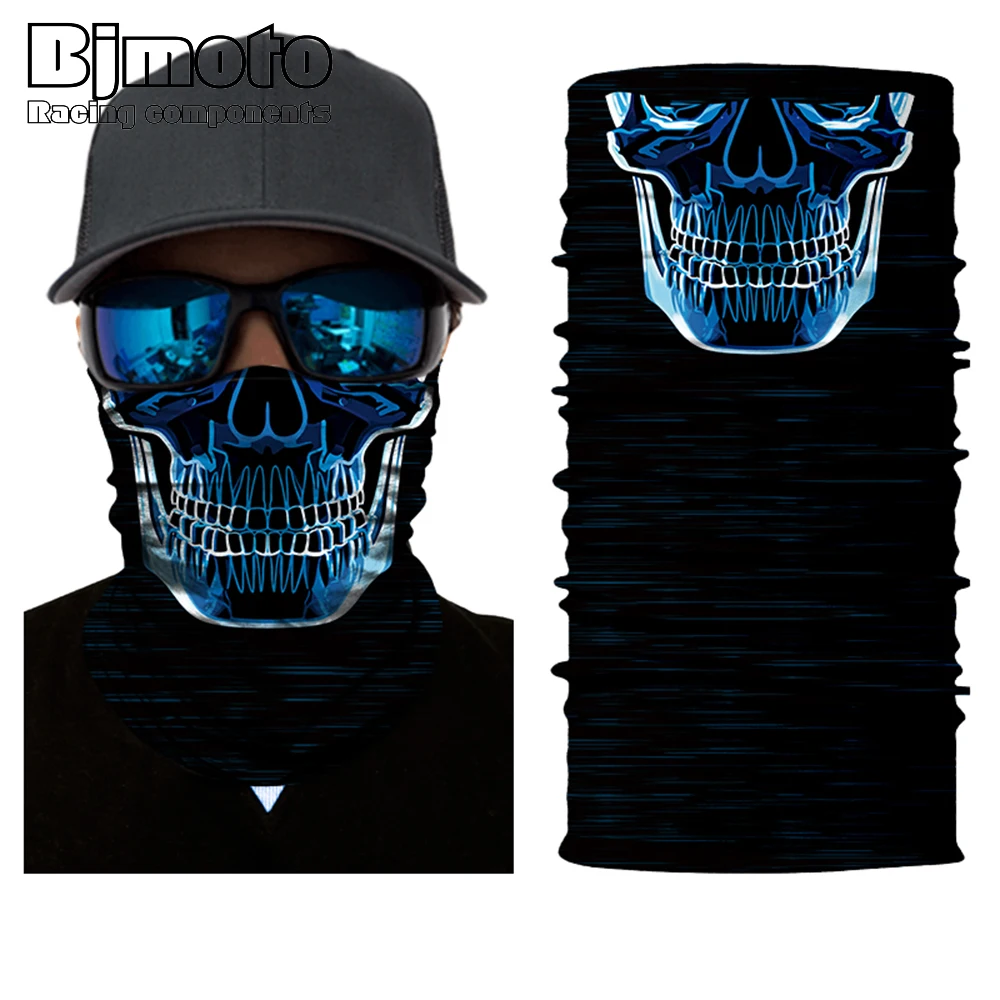 

BJMOTO Windproof Winter Warmer Half Face Mask Ghost Skull Snowboard Hood Balaclavas Hats Scarf Bandana Headwear Cap Face Shield