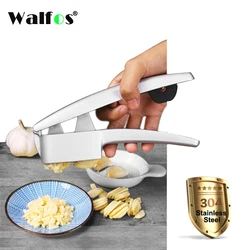 WALFOS Multifunction Kitchen Cooking Tools 2 in 1 Stainless Steel Color Garlic Press