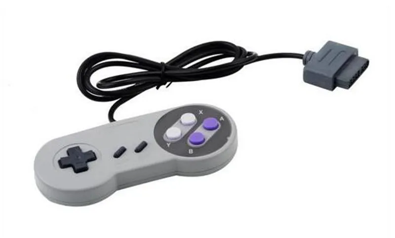 Free Shipping two pieces Wired Game Controller Gamepad For Nintendo for sfc for snes game console controller