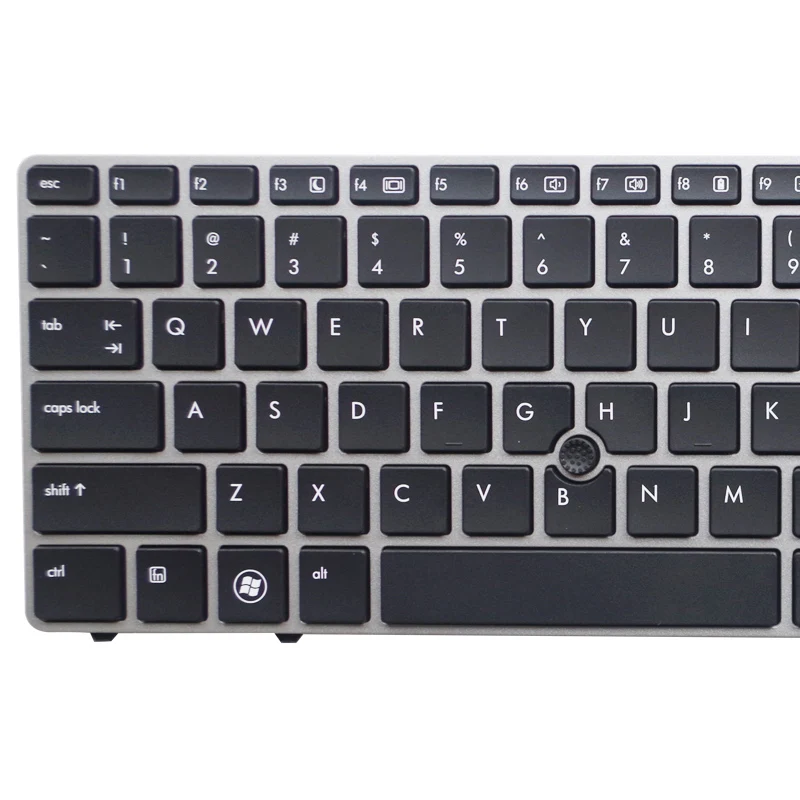 New English Keyboard for HP EliteBook 8560p 8570P 8560B 6560b 6565b 6560P 6570b US laptop keyboard with border with pointing
