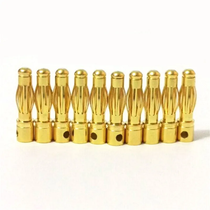 20pcs/lot 3.5mm Gold Bullet Banana Connector Plug For ESC Battery Motor (10 pair)