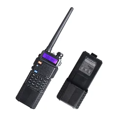 1Pz Baofeng uv-5r 햄 라디오 3800mAh 배터리 듀얼 밴드 라디오 136-174 mhz e 400-520 mhz baofeng uv5r 라디오 델 palmare 2 웨이 라디오