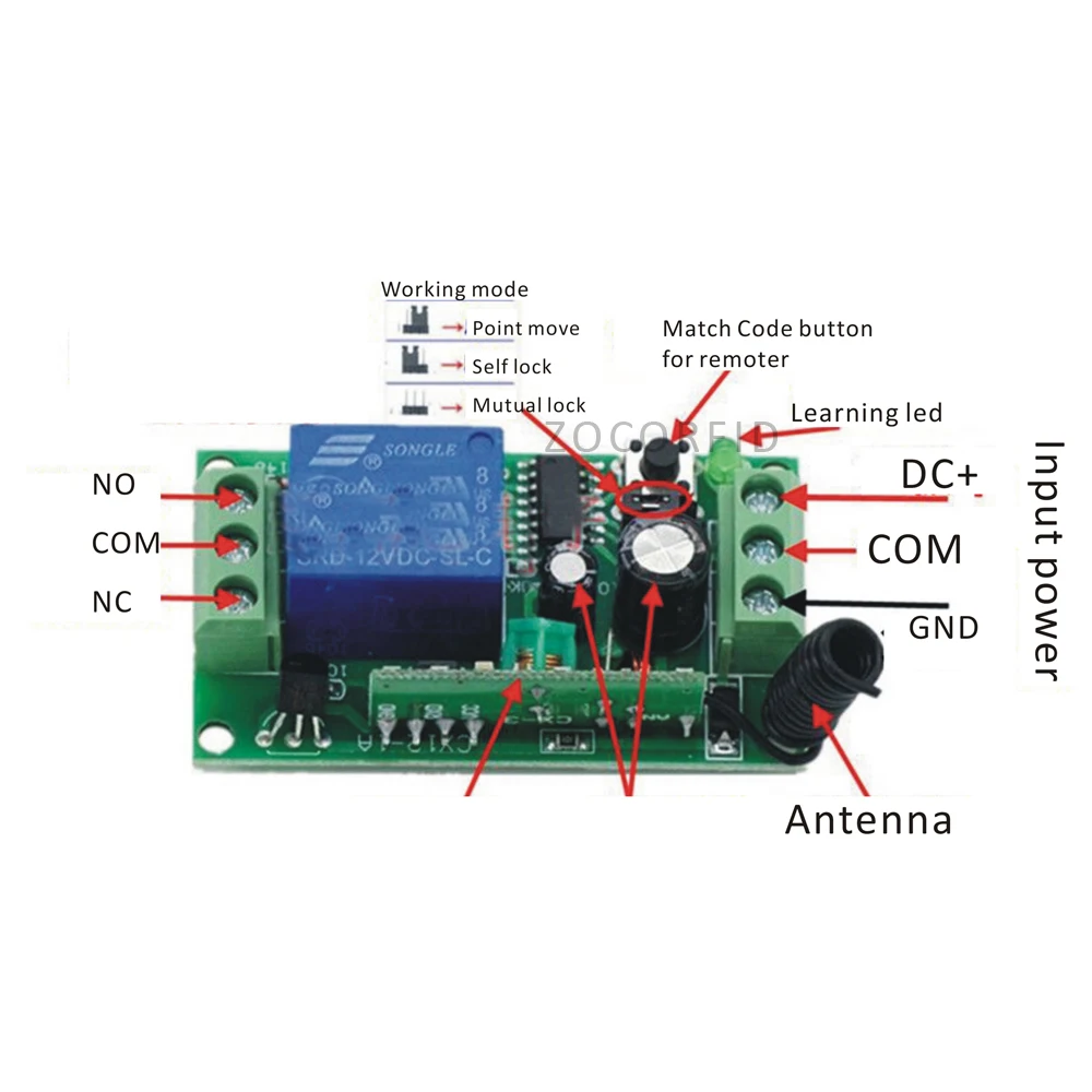 DIY  6 Ways ON/OFF 220V Wireless Remote Control Switch Digital Remote Control Switch for Home appliance