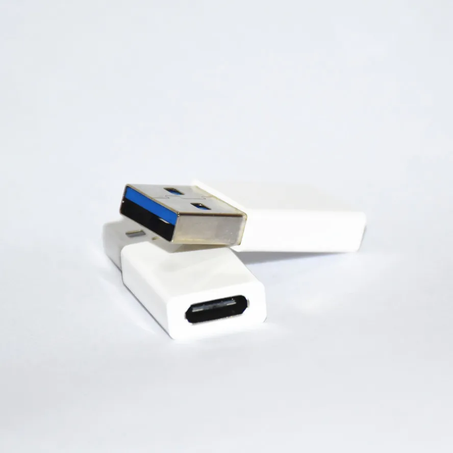 High Speed USB 3.1 Type C Female to USB 3.0 Male Port Adapter USB-C to USB3.0 Type-A Connector Converter / White Color