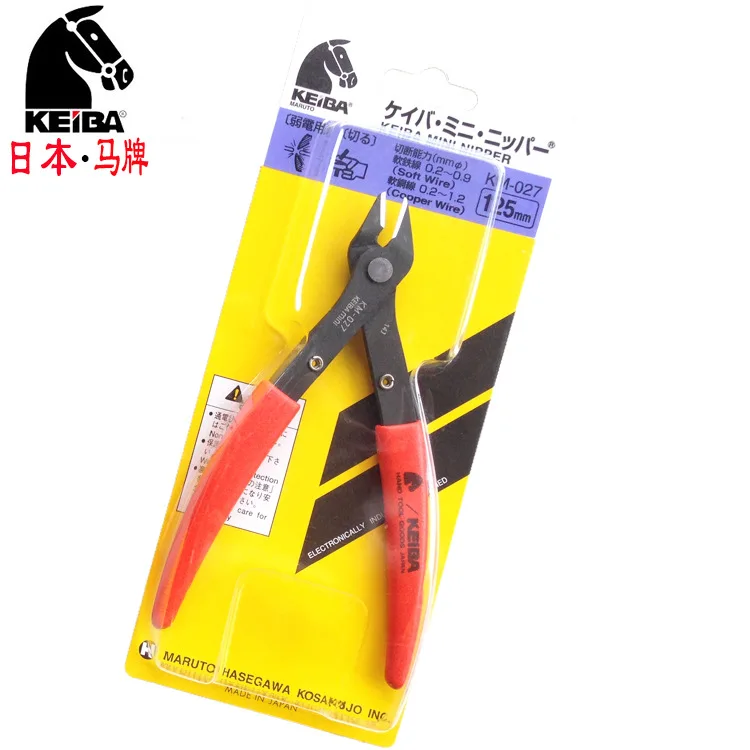 High quality KEIBA imported precision electronic pliers diagonal pliers KM-027 KM-037 KM-057 MINI PLIERS made in Japan