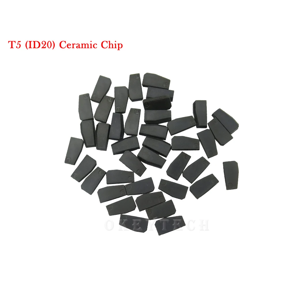 Okeytech 5pcs/lot Key Chip T5-20 Transponder Chip Blank Carbon T5 Cloneable Chip For Car Key Cemamic T5 Chip Copy to ID 11 12 13