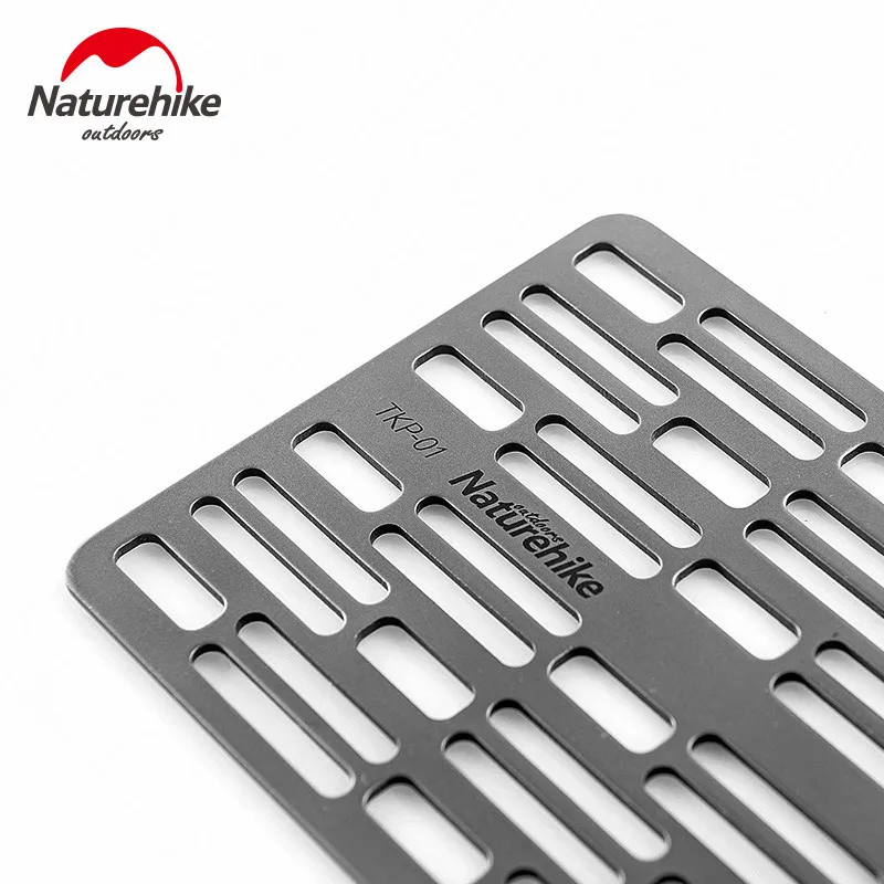 Naturehike BBQ Tool Outdoor BBQ Plate Titanium Alloy Barbecue Dish Portable Picnic Barbecue Grill Lightweight High Strength